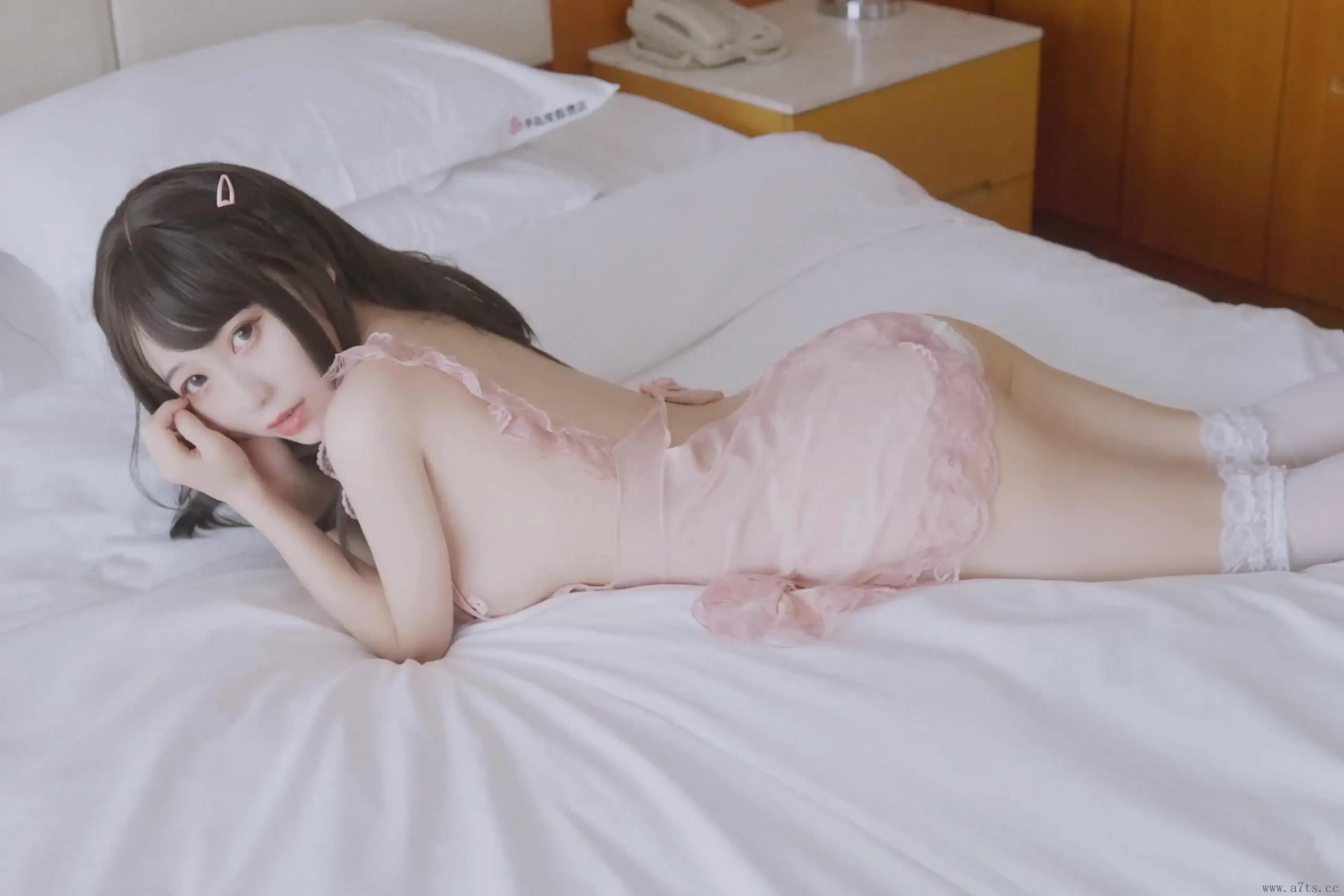 usejan蓝蓝粉色睡衣展示