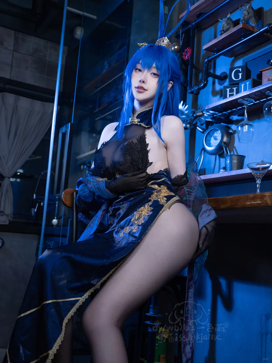 一色雨cosplay新泽西 月下起舞